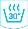 可在30°C下清洗